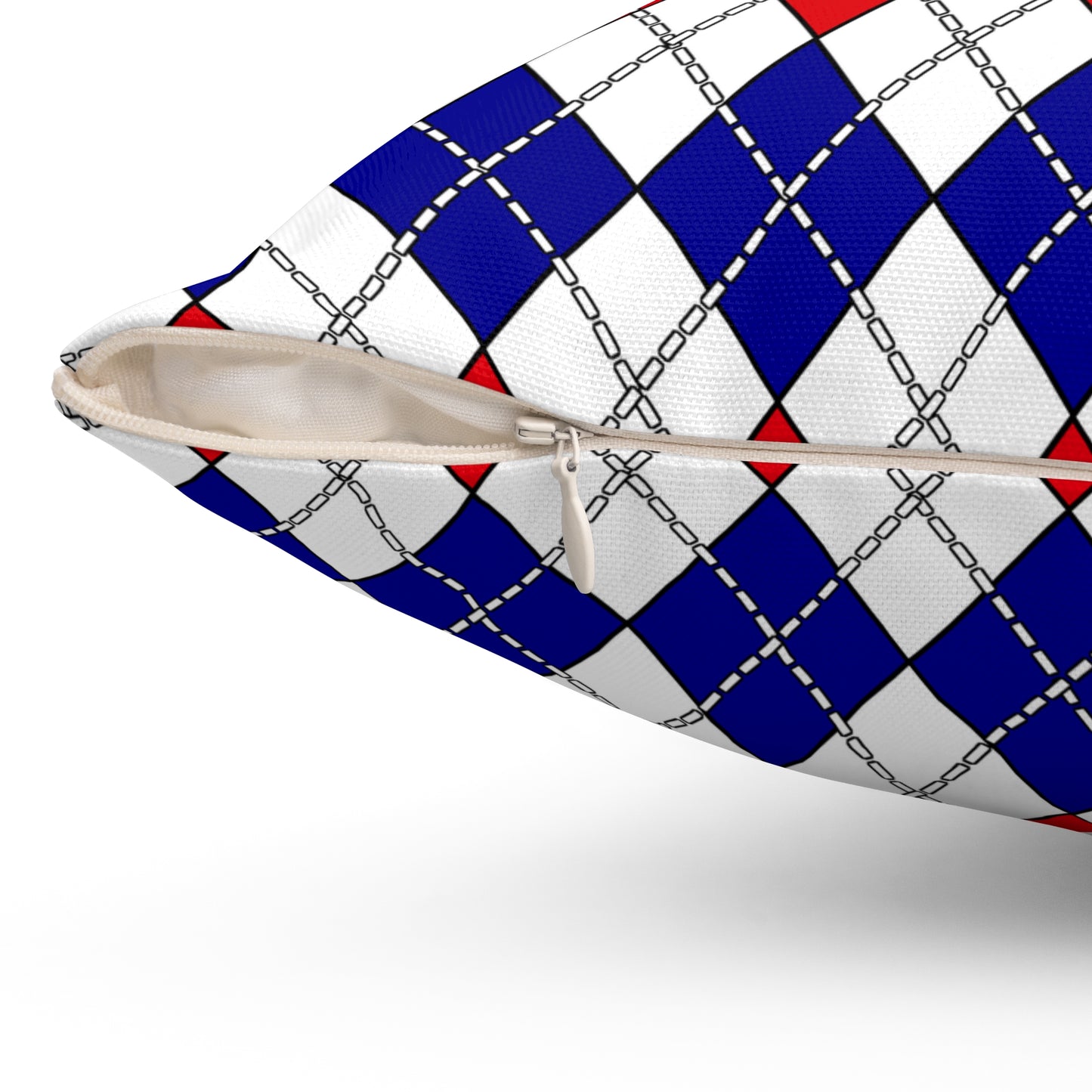 Saint Martin Retro Argyle Cushion Pillow