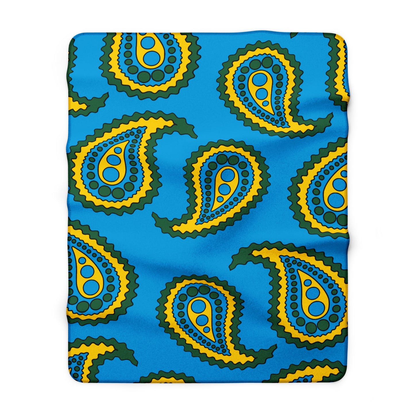 Rwanda Retro Paisley Blanket Throw