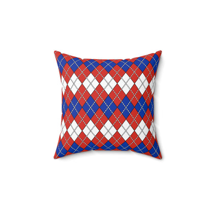 Paraguay Retro Argyle Cushion Pillow