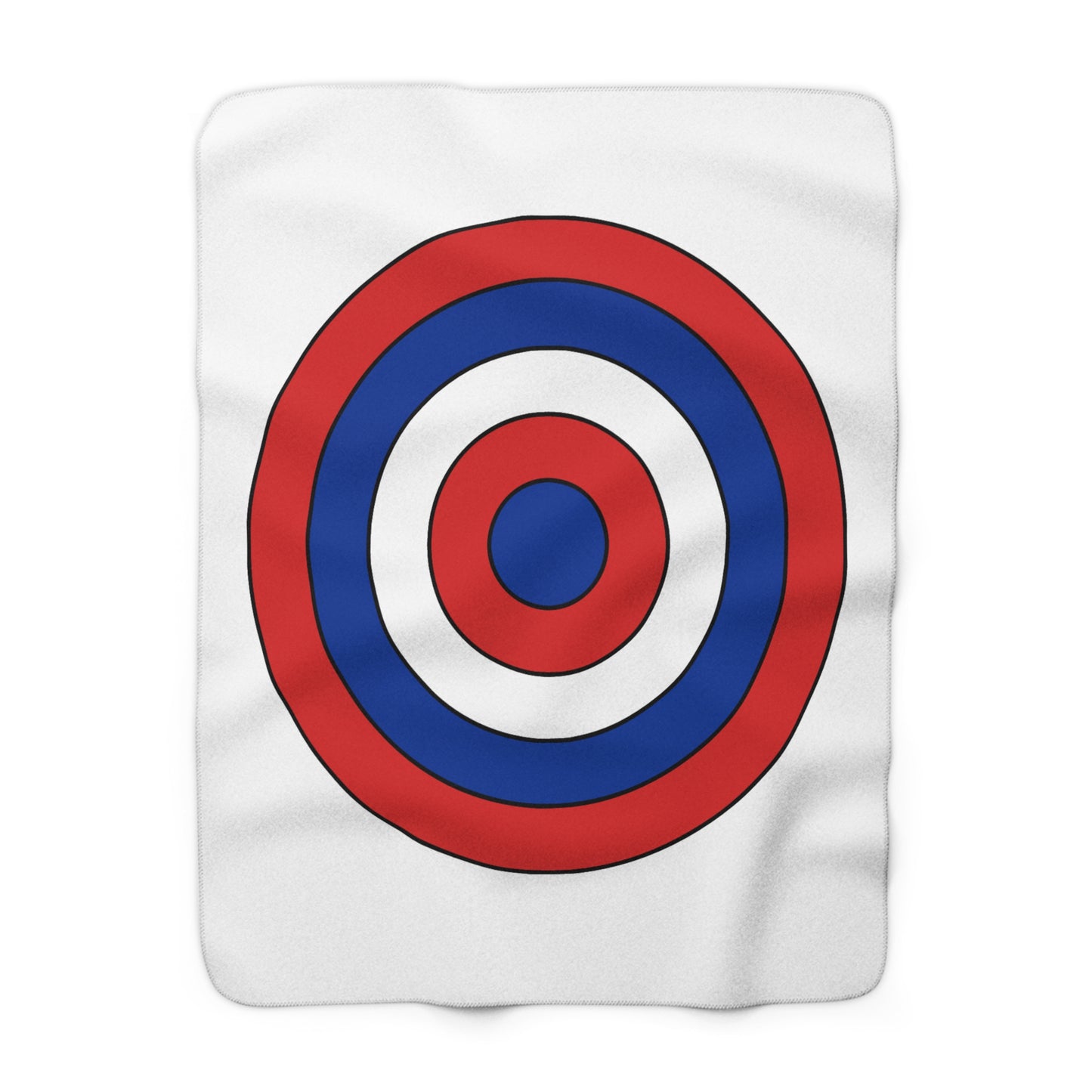 Faroe Islands Retro Target Blanket Throw