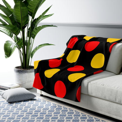 Germany Retro Polka Dots Blanket Throw