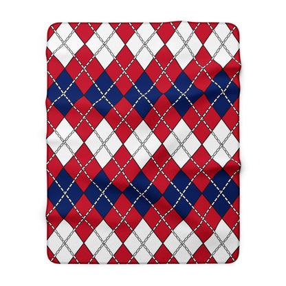 United Kingdom (UK) Retro Argyle Blanket Throw
