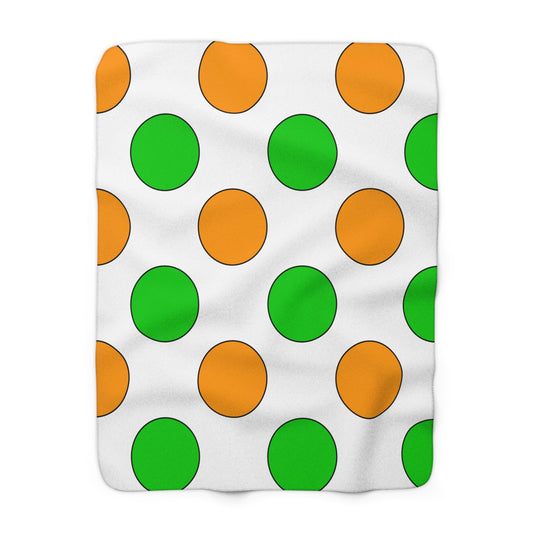 Cote Divoire Retro Polka Dots Blanket Throw