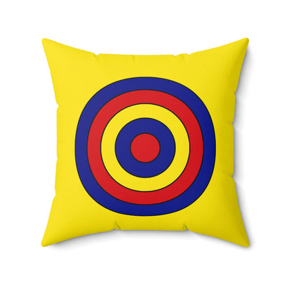 Colombia Retro Target Cushion Pillow