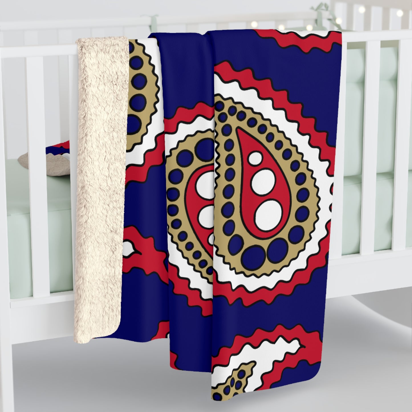 Saint Helena Retro Paisley Blanket Throw