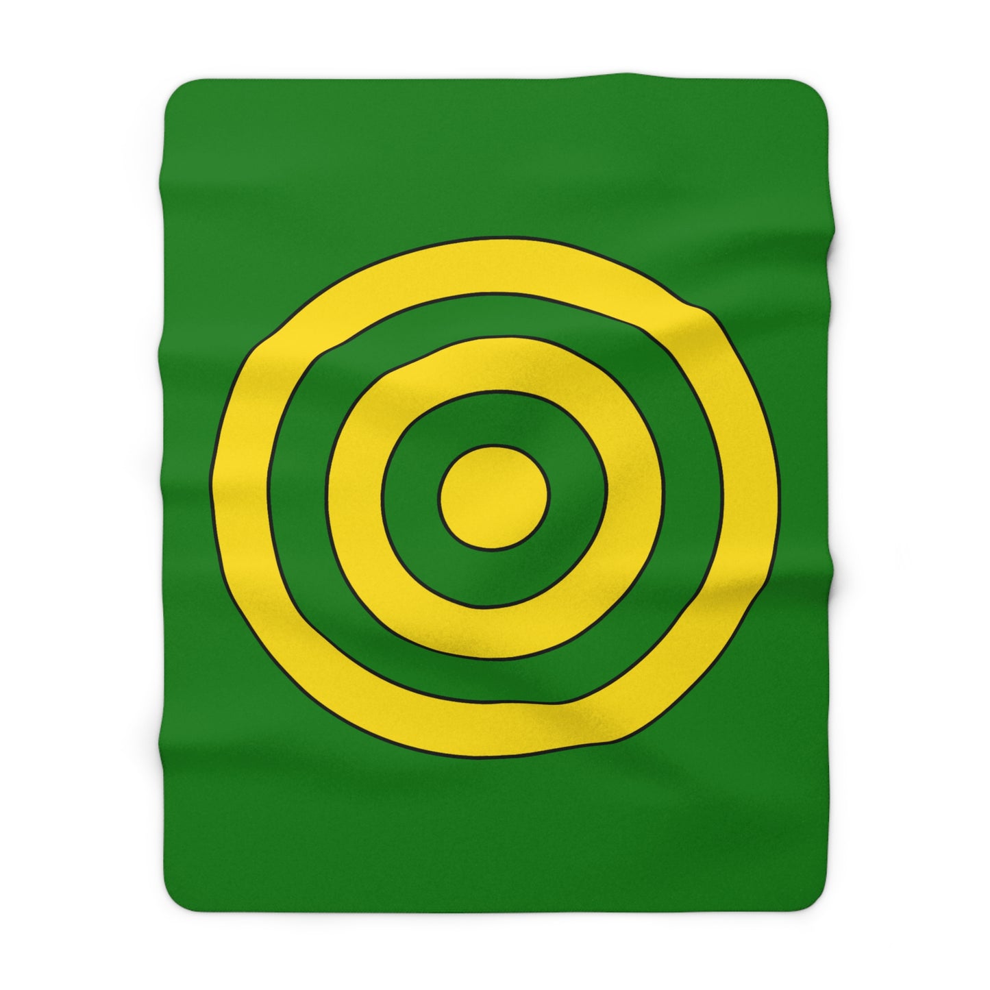 Cocos Islands Retro Target Blanket Throw