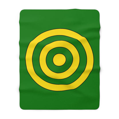 Cocos Islands Retro Target Blanket Throw