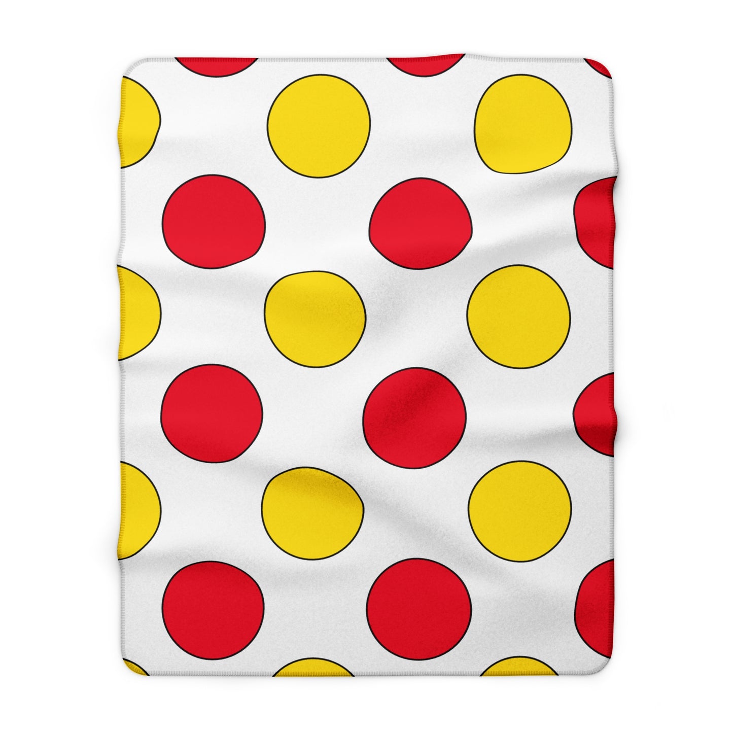 Guernsey Retro Polka Dots Blanket Throw