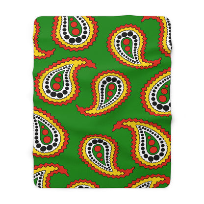 Dominica Retro Paisley Blanket Throw