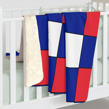 Sint Maarten Retro Check Blanket Throw