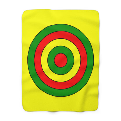 Mali Retro Target Blanket Throw
