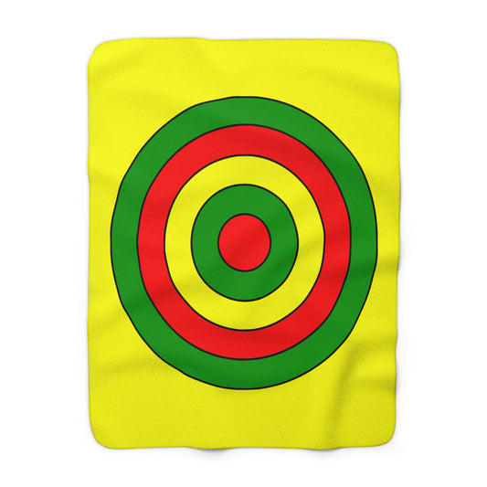 Mali Retro Target Blanket Throw