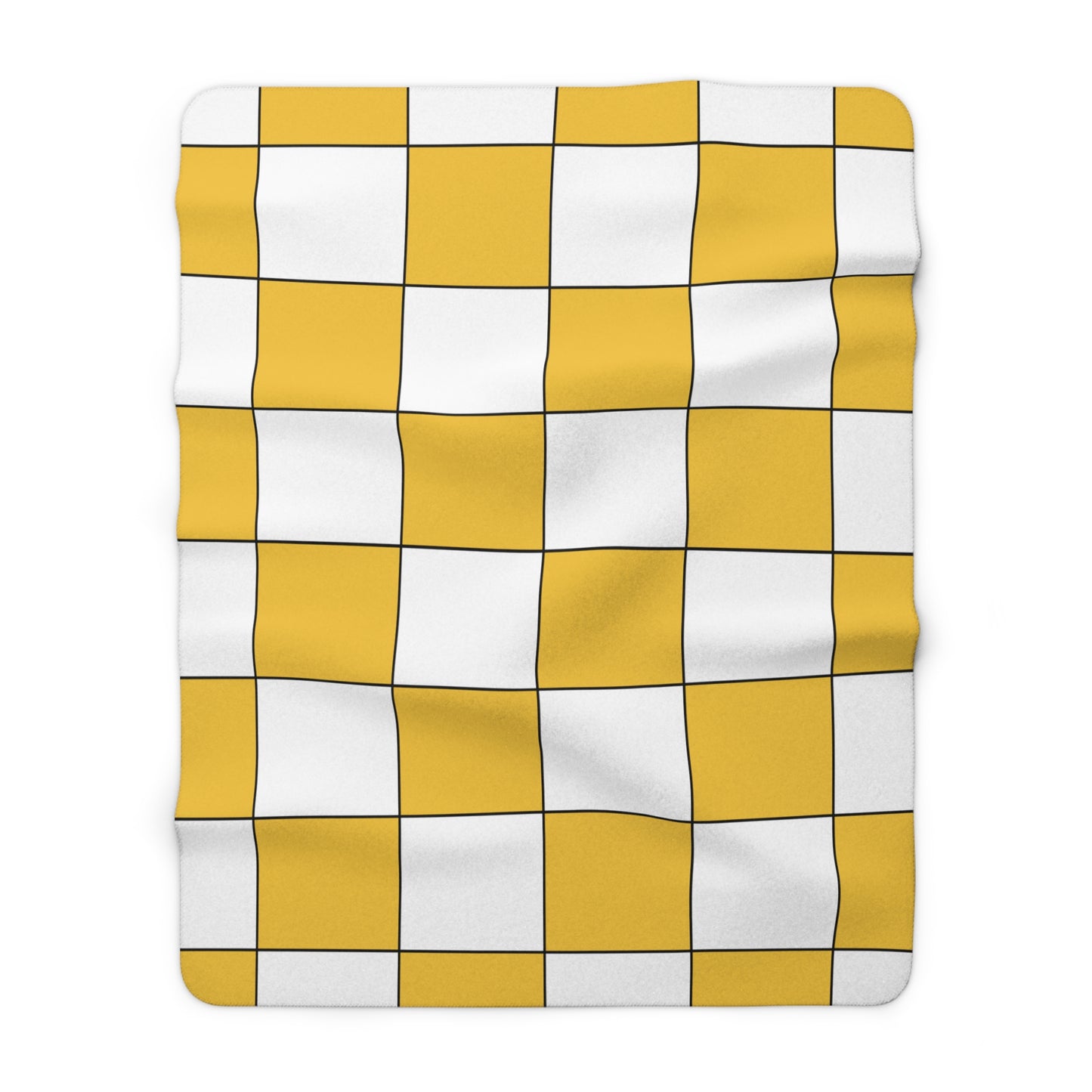 United States Virgin Islands Retro Check Blanket Throw