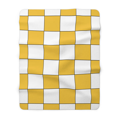 United States Virgin Islands Retro Check Blanket Throw