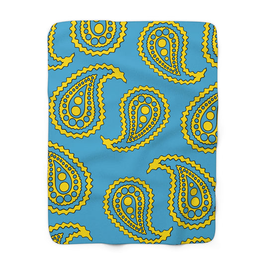 Palau Retro Paisley Blanket Throw