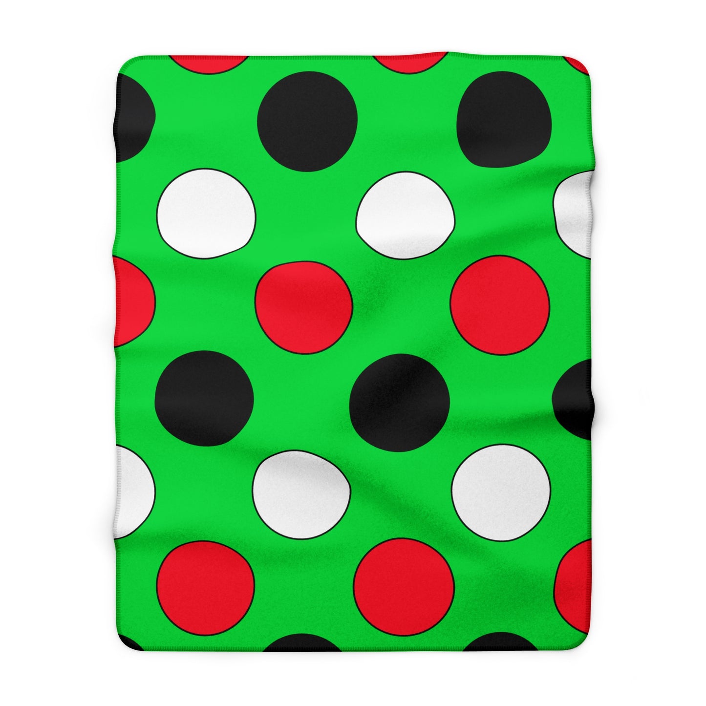 Kuwait Retro Polka Dots Blanket Throw