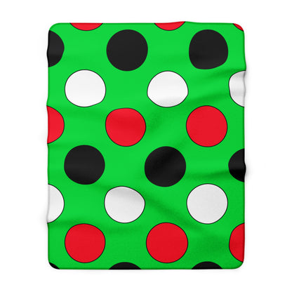 Kuwait Retro Polka Dots Blanket Throw