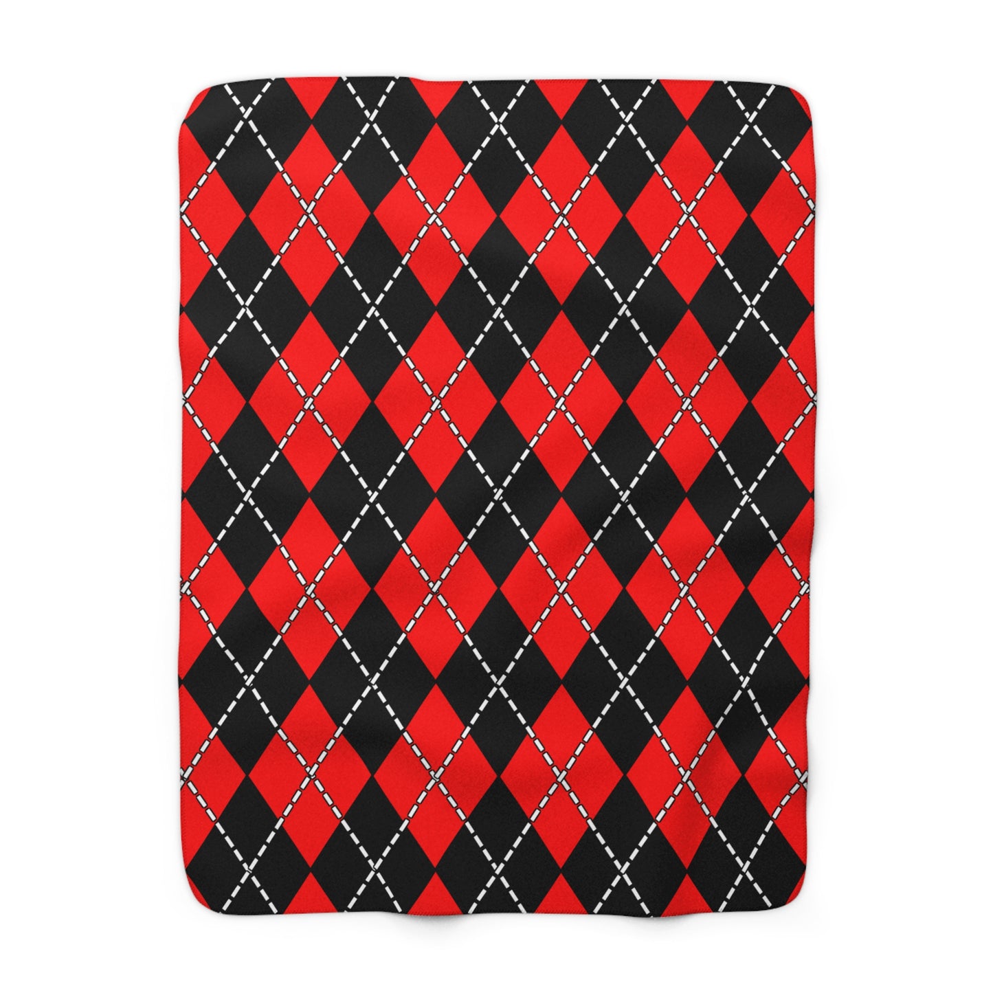 Albania Retro Argyle Blanket Throw