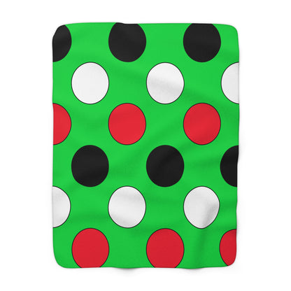 Kuwait Retro Polka Dots Blanket Throw