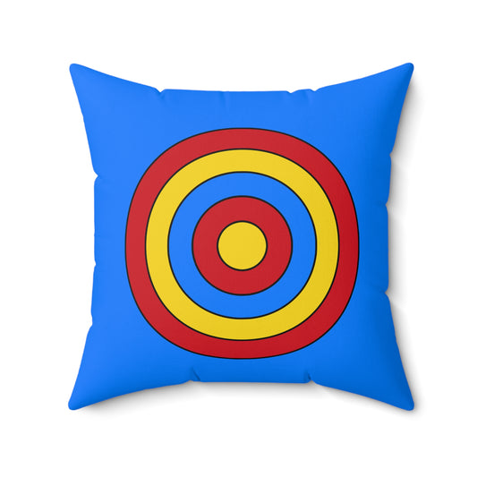 Democratic Republic of the Congo Retro Target Cushion Pillow