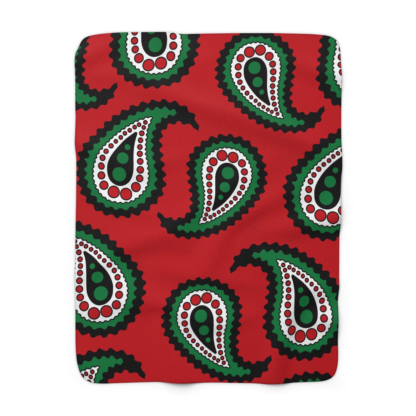 Western Sahara Retro Paisley Blanket Throw