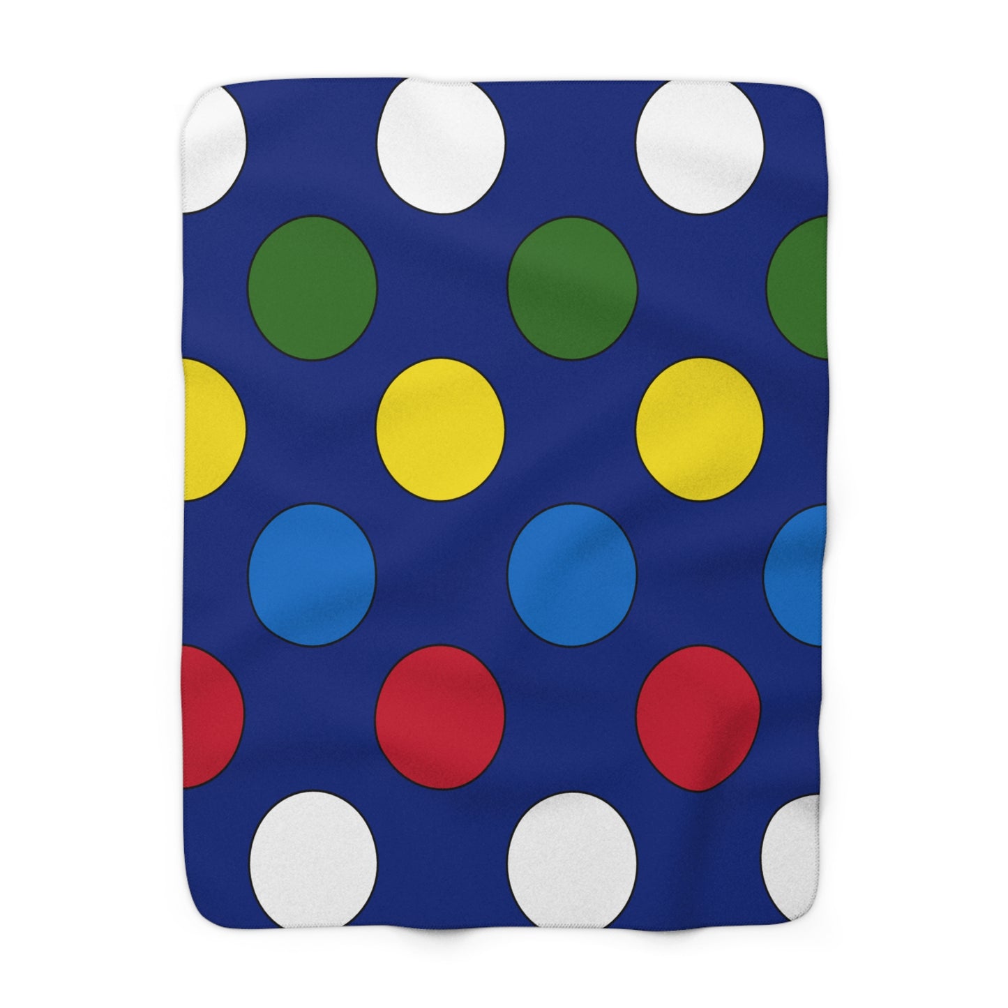 Pitcairn Retro Polka Dots Blanket Throw
