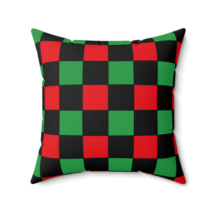 Libya Retro Check Cushion Pillow