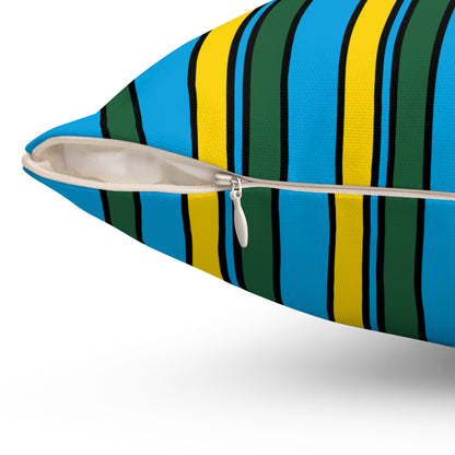 Rwanda Retro Stripes Cushion Pillow