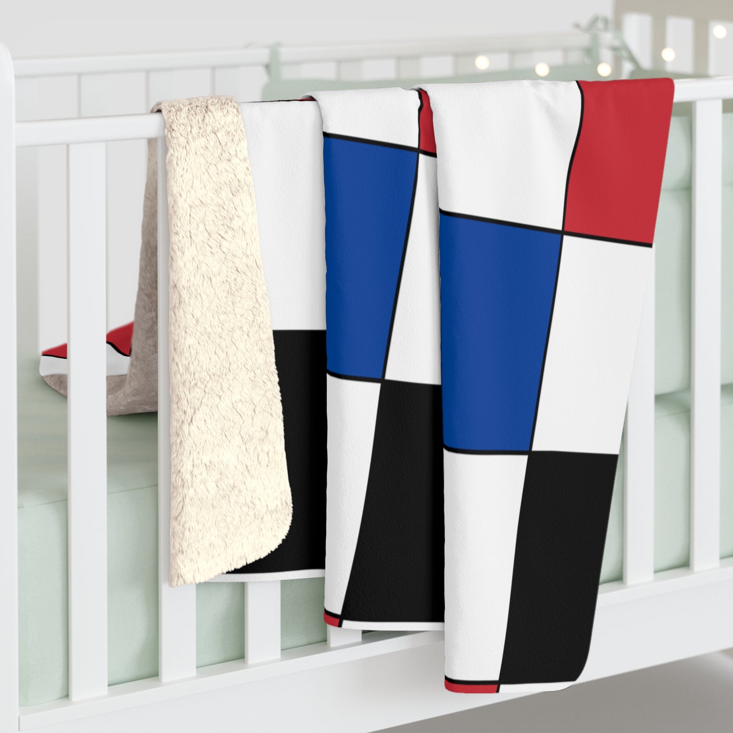 Republic Of Korea Retro Check Blanket Throw