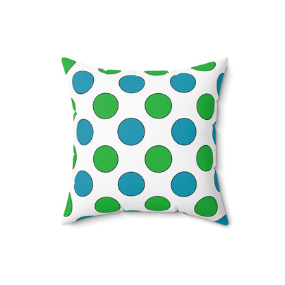Uzbekistan Retro Polka Dots Cushion Pillow