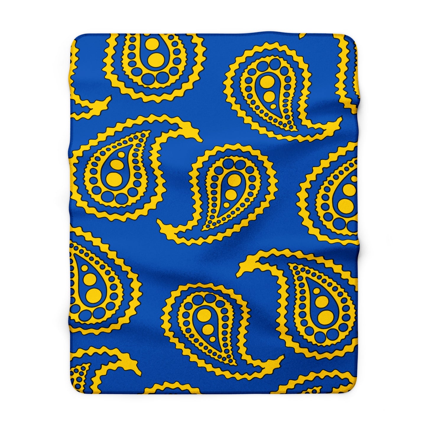 Ukraine Retro Paisley Blanket Throw