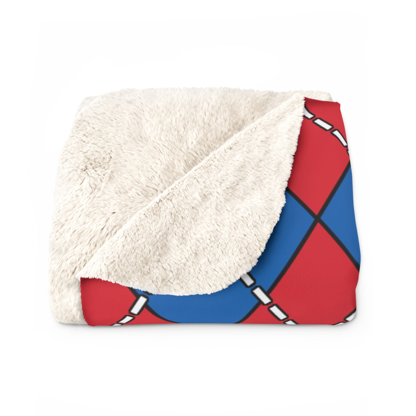Mongolia Retro Argyle Blanket Throw