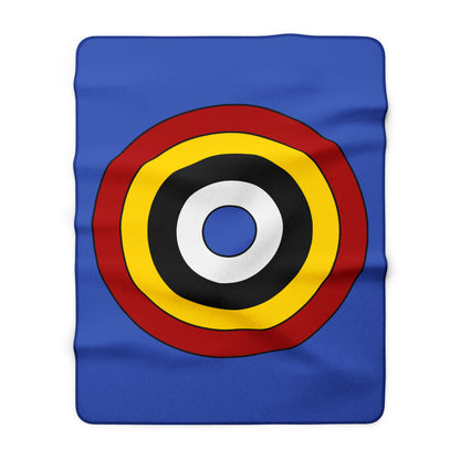 Eswatini Retro Target Blanket Throw