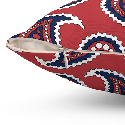 United States Minor Outlying Islands Retro Paisley Cushion Pillow