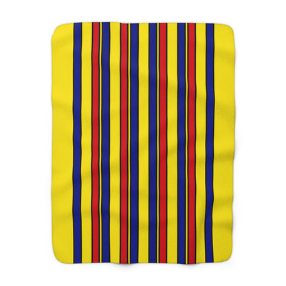 Colombia Retro Stripes Blanket Throw