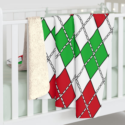 Burundi Retro Argyle Blanket Throw