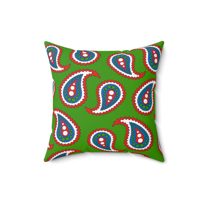 Equatorial Guinea Retro Paisley Cushion Pillow