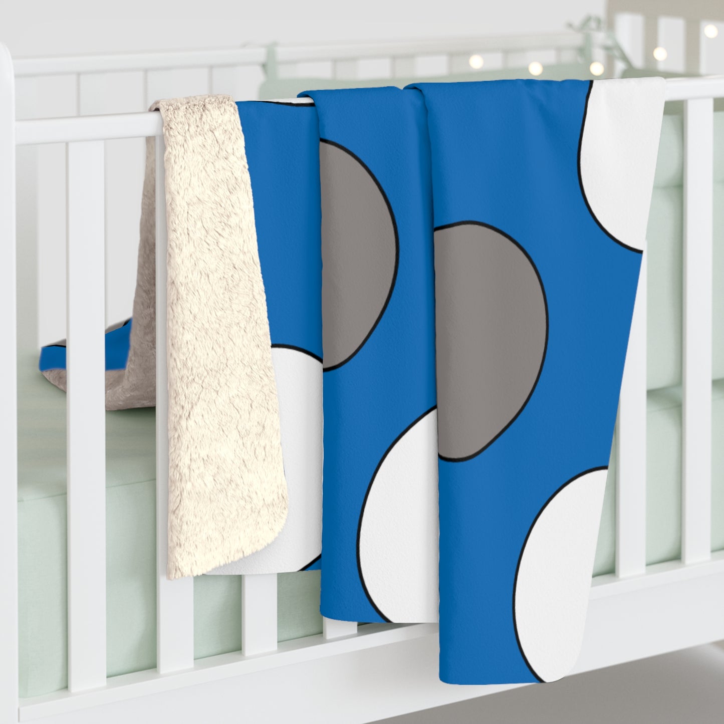 Northern Mariana Islands Retro Polka Dots Blanket Throw