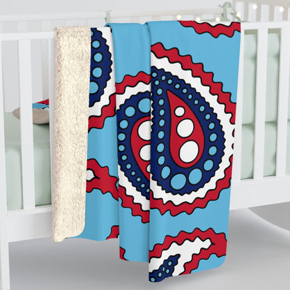 Fiji Retro Paisley Blanket Throw
