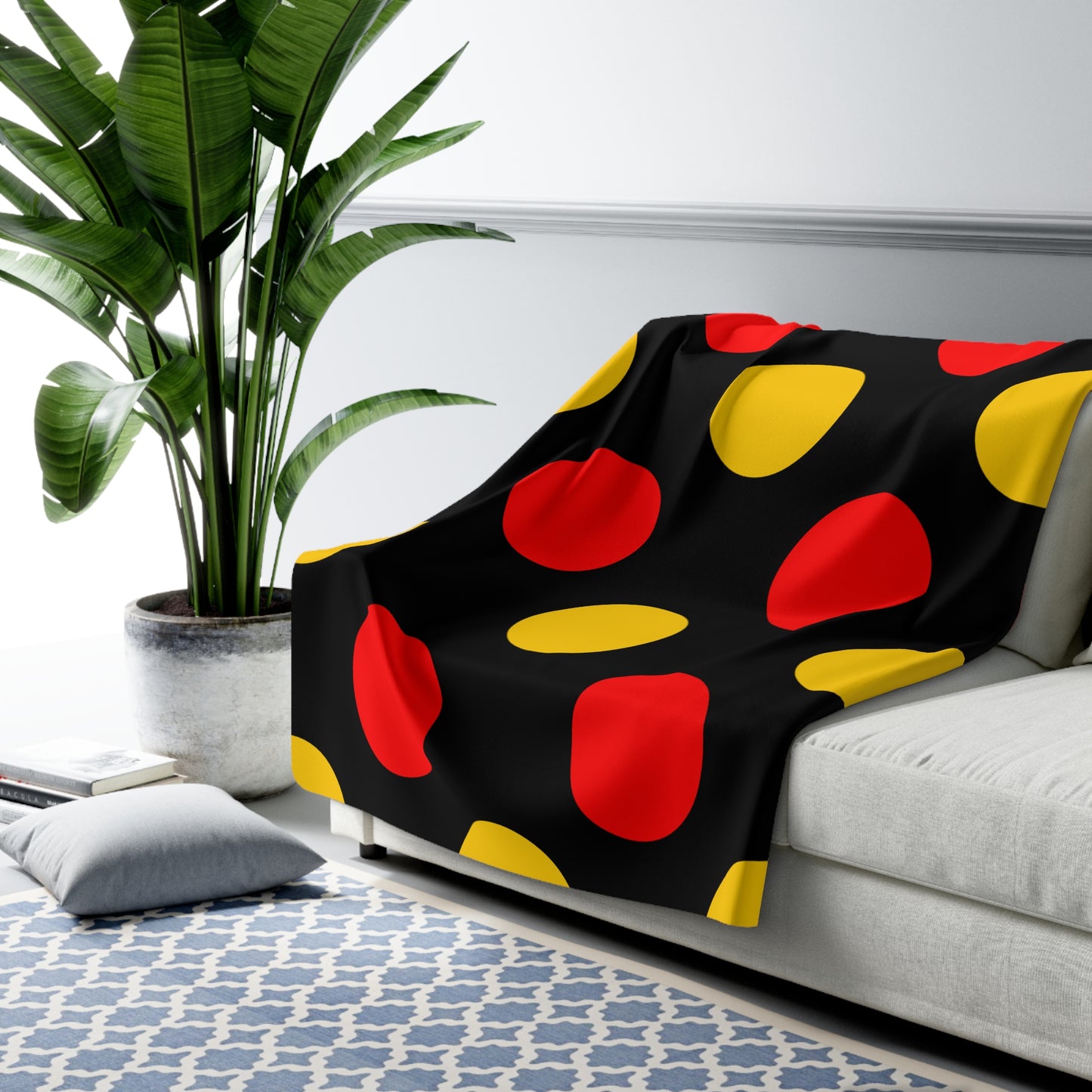 Germany Retro Polka Dots Blanket Throw