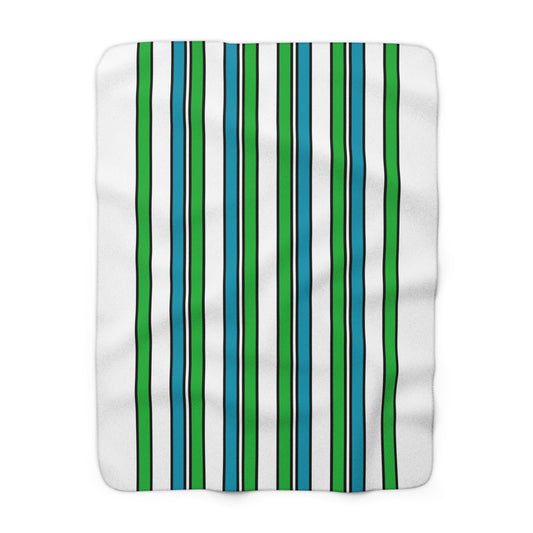 Uzbekistan Retro Stripes Blanket Throw