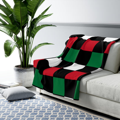 Syria Retro Check Blanket Throw