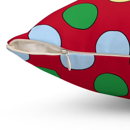 Eritrea Retro Polka Dots Cushion Pillow