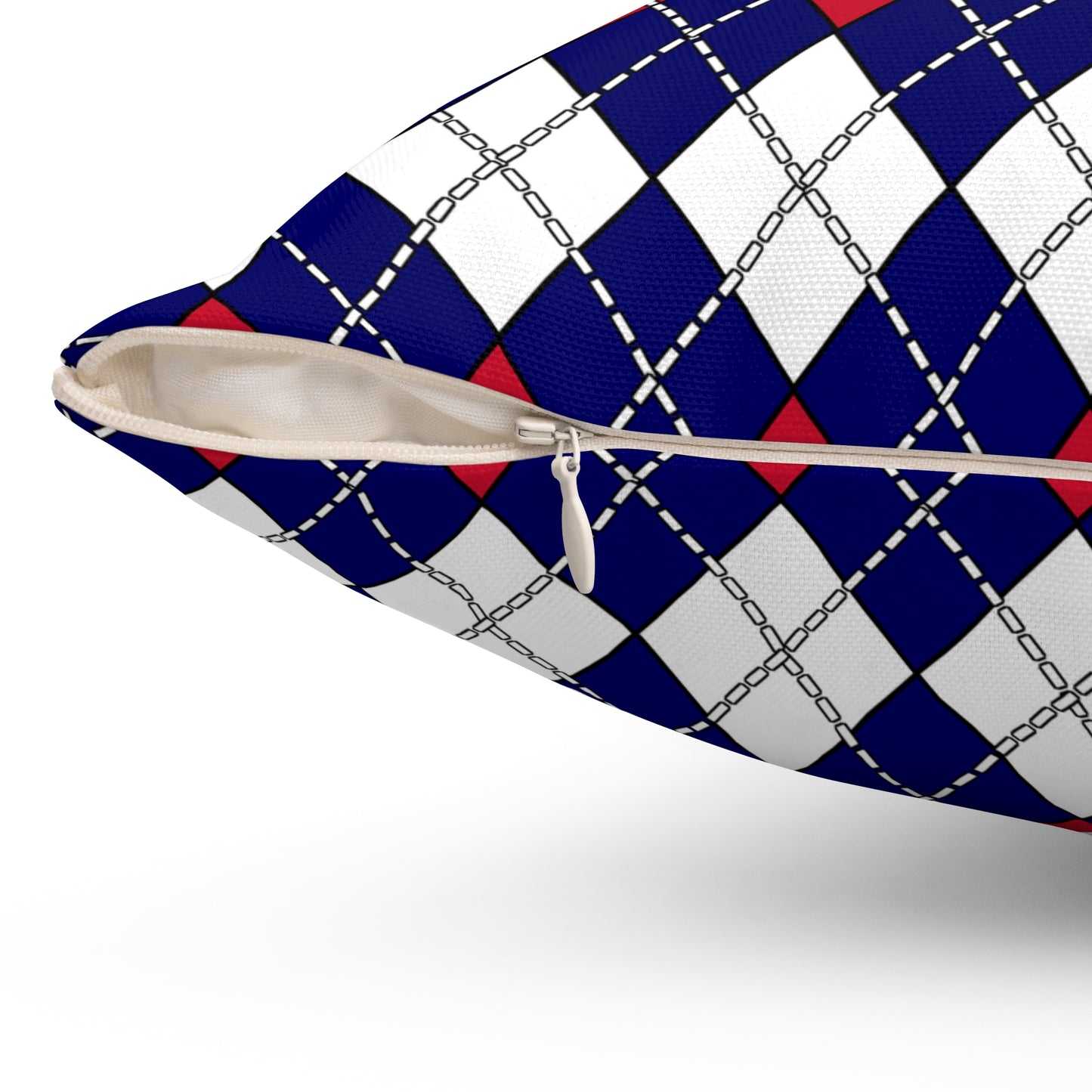 Cook Islands Retro Argyle Cushion Pillow