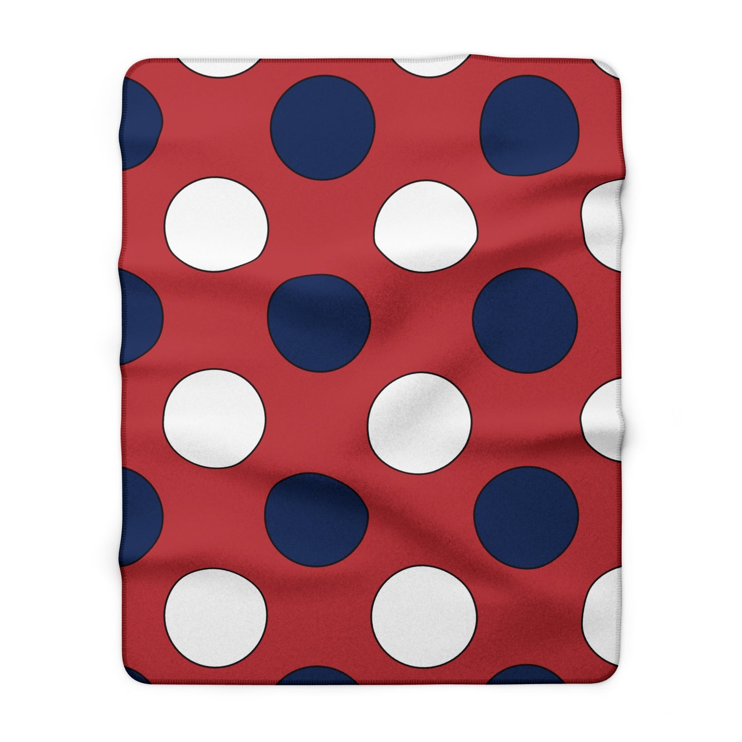 United States Minor Outlying Islands Retro Polka Dots Blanket Throw
