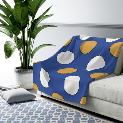 Marshall Islands Retro Polka Dots Blanket Throw