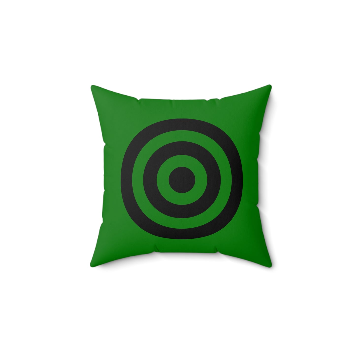 Green, Black Retro Target Cushion Pillow