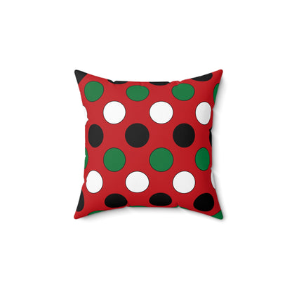 Western Sahara Retro Polka Dots Cushion Pillow