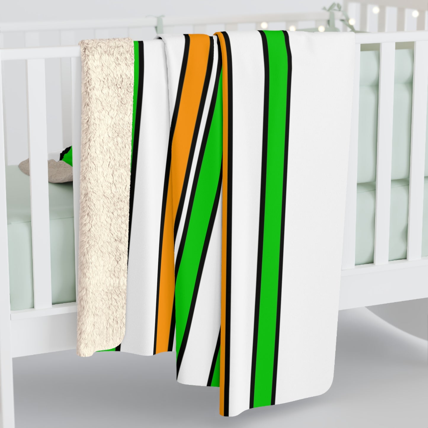 Cote Divoire Retro Stripes Blanket Throw
