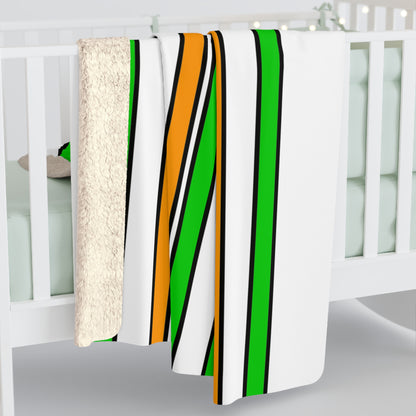 Cote Divoire Retro Stripes Blanket Throw